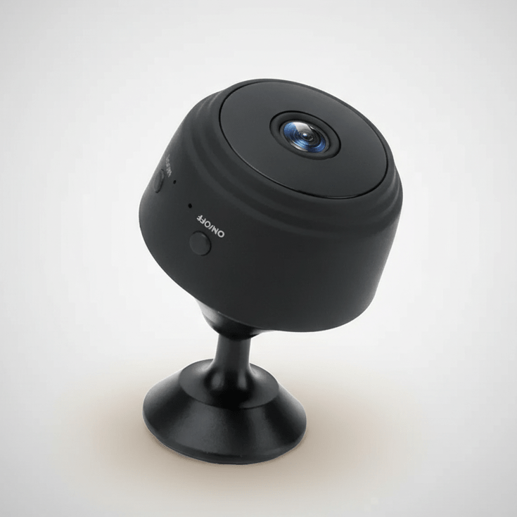 Gardez un œil sur votre intérieur avec la caméra SECURAVIEW 1080P, HD, vision nocturne, app mobile pour plus de paix.