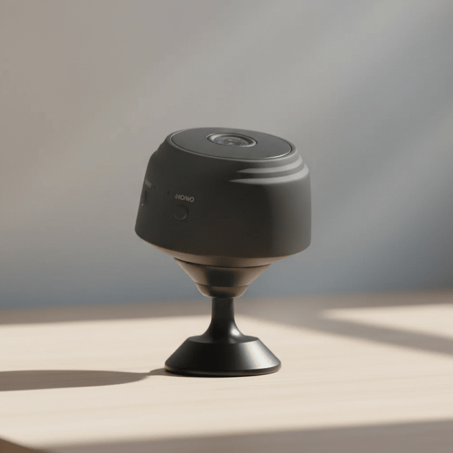 Accessoire de sécurité : caméra intérieure SECURAVIEW 1080P avec vision nocturne et contrôle intuitif par application.
