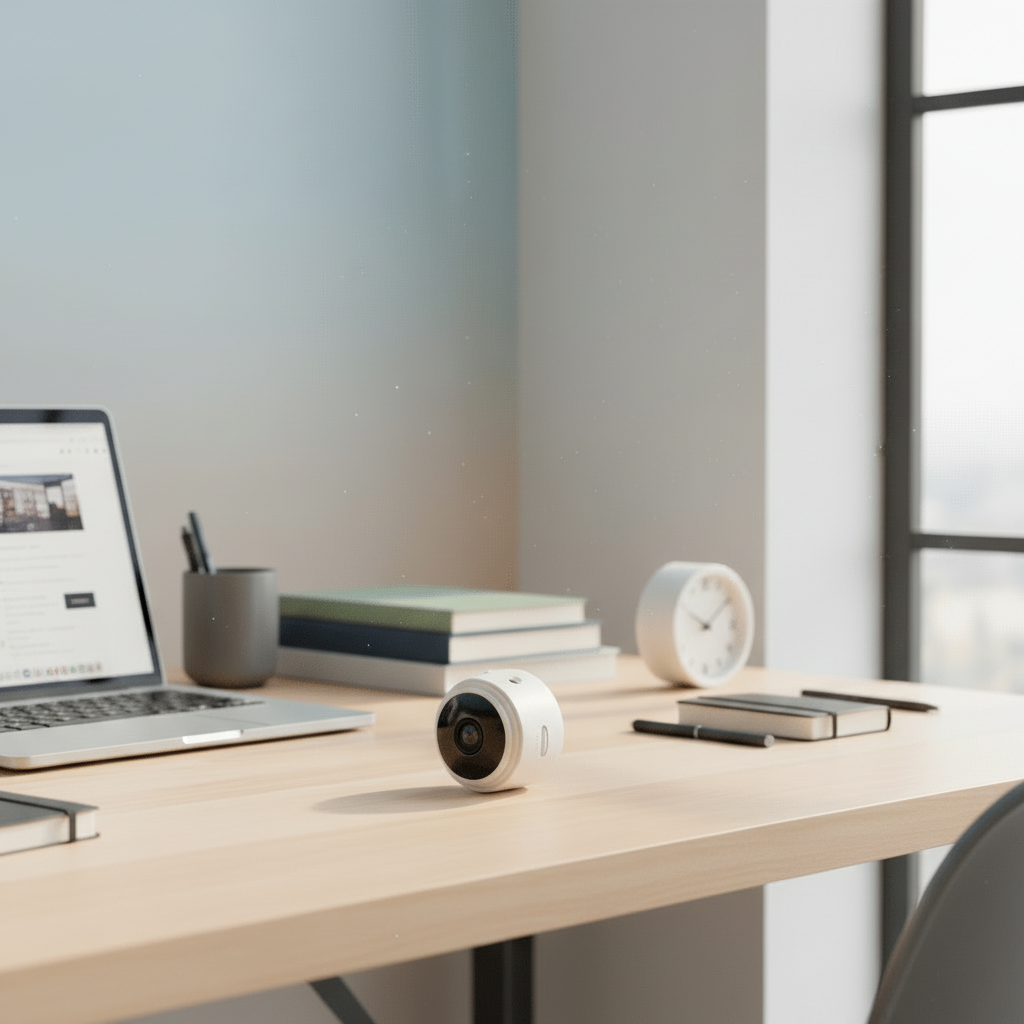 Caméra de protection domicile SECURAVIEW 1080P, qualité vidéo supérieure, vision nocturne et gestion pratique par app.