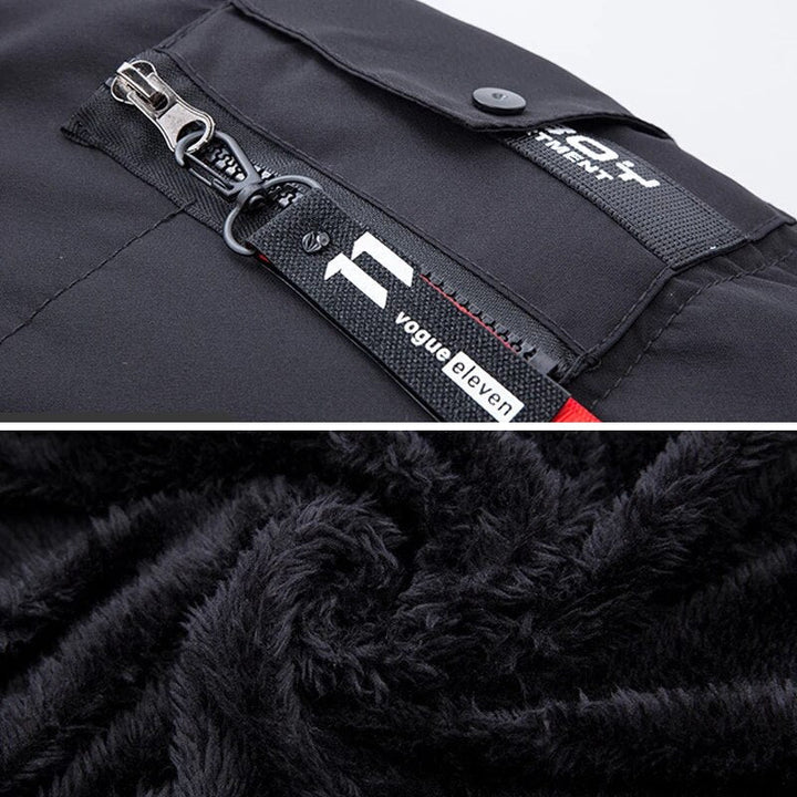 Parka d'hiver homme Theo, élégante et ultra-chaude. Capuche généreuse avec fausse fourrure. Confort garanti.