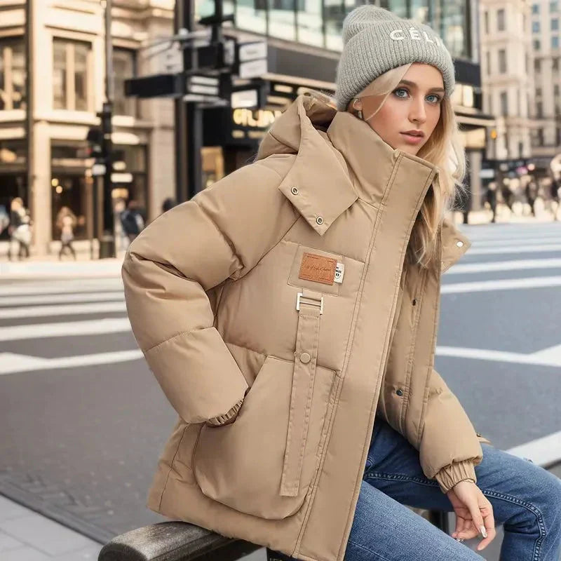 Manteau doudoune femme chaud et imperméable. Veste matelassée hiver pour une protection optimale et un confort douillet.