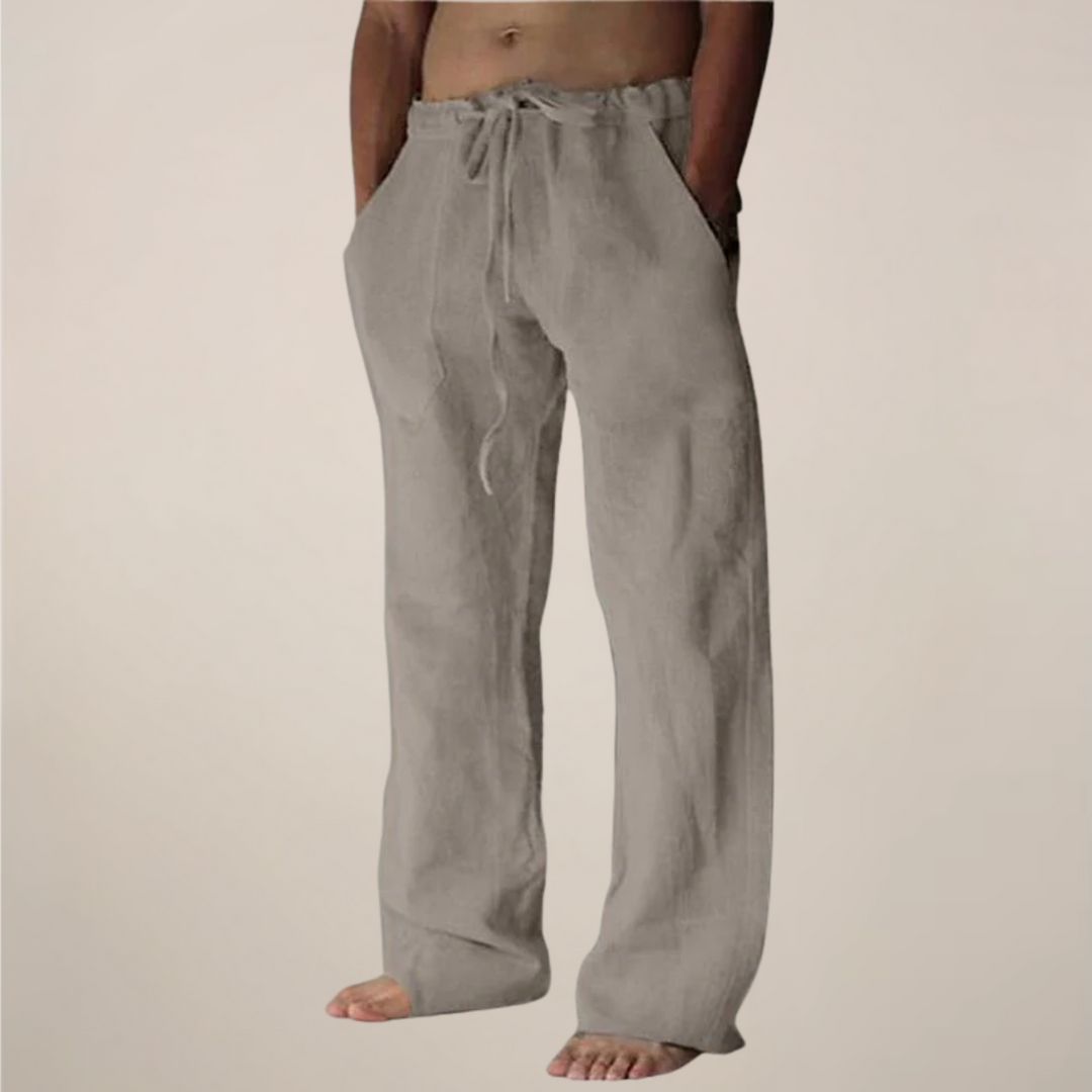 Pantalon homme décontracté large, versatile pour les activités de loisirs. Confort optimal et style moderne.