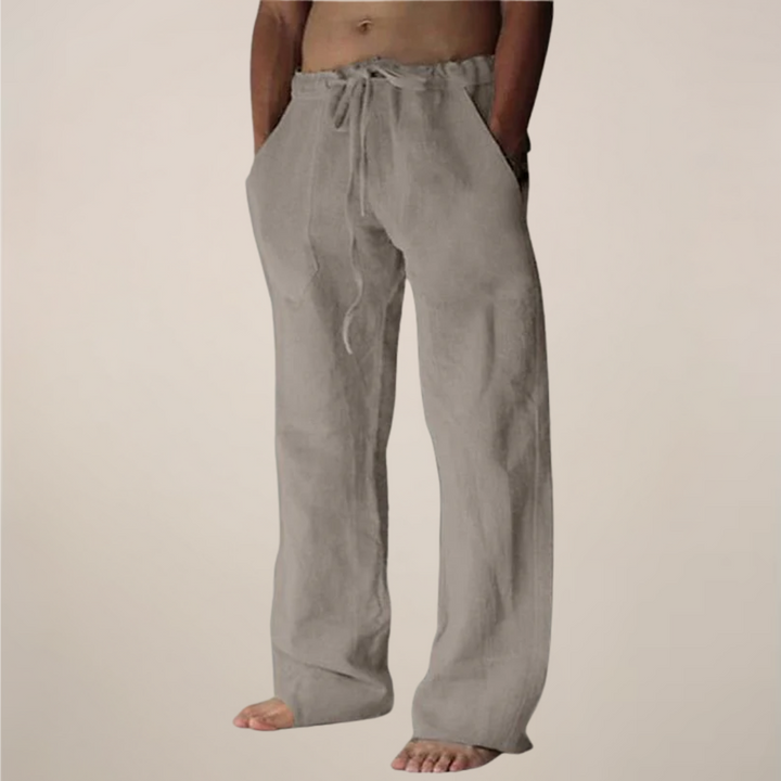 Pantalon homme décontracté large, versatile pour les activités de loisirs. Confort optimal et style moderne.