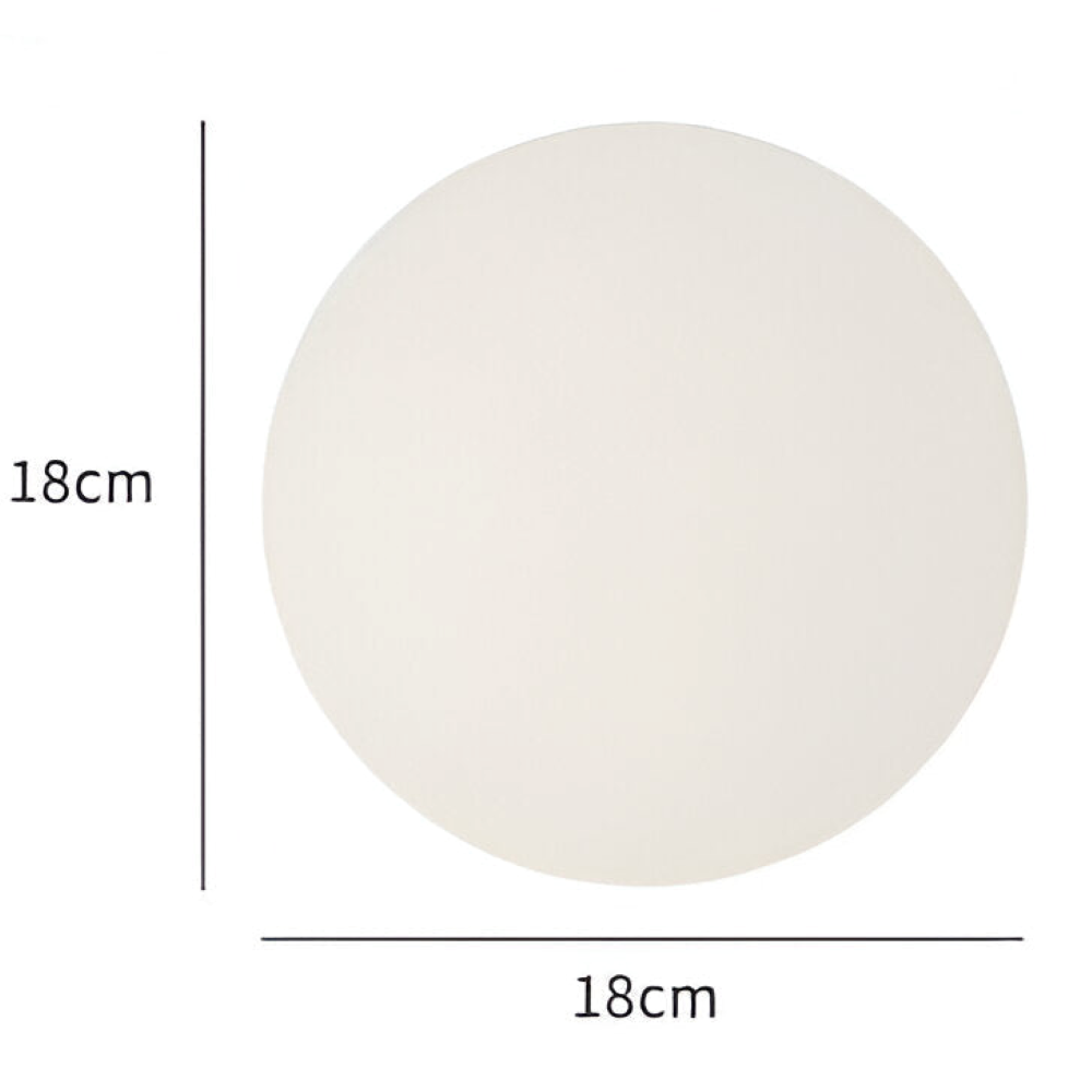 Applique murale LED ronde, offre une lumière douce et un design épuré. Idéal pour éclairage intérieur discret.