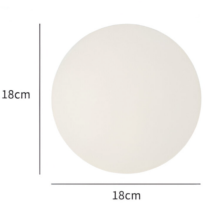 Applique murale LED ronde, offre une lumière douce et un design épuré. Idéal pour éclairage intérieur discret.