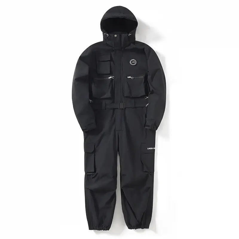 Combinaison de ski alpin homme, coupe-vent, offrant protection et performance pour les sports d'hiver.