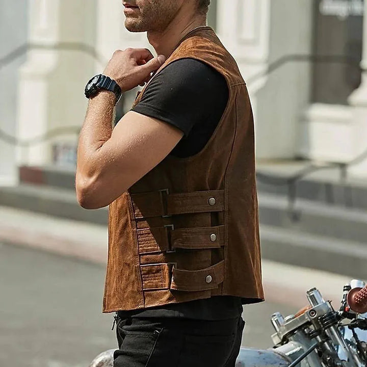 Mode masculine: veste homme en cuir robuste et élégante. Parfaite pour le printemps et l'automne.