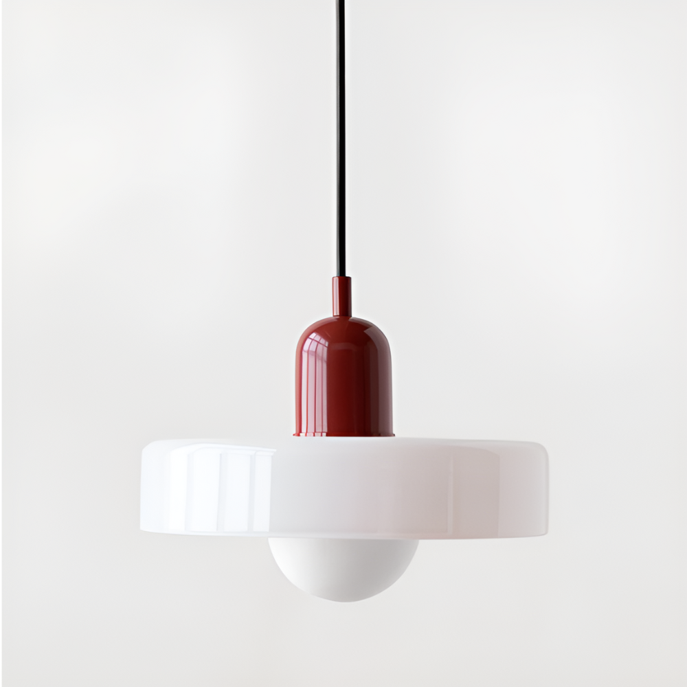 Lustre verre design, luminaire intérieur pour une décoration moderne et colorée.