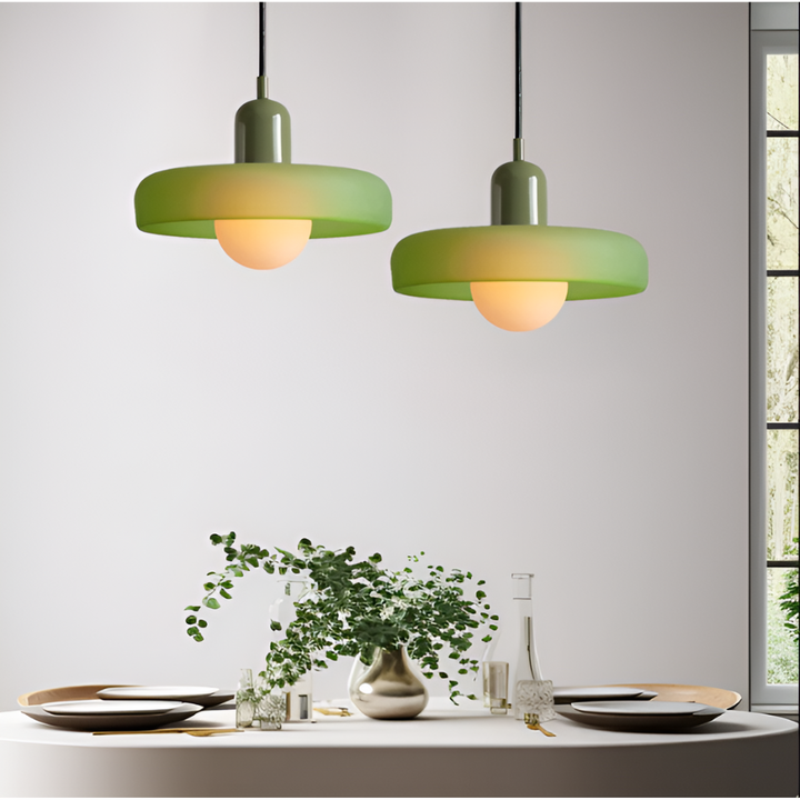 Décoration luminaire, lustre suspension verre coloré, transforme votre espace.