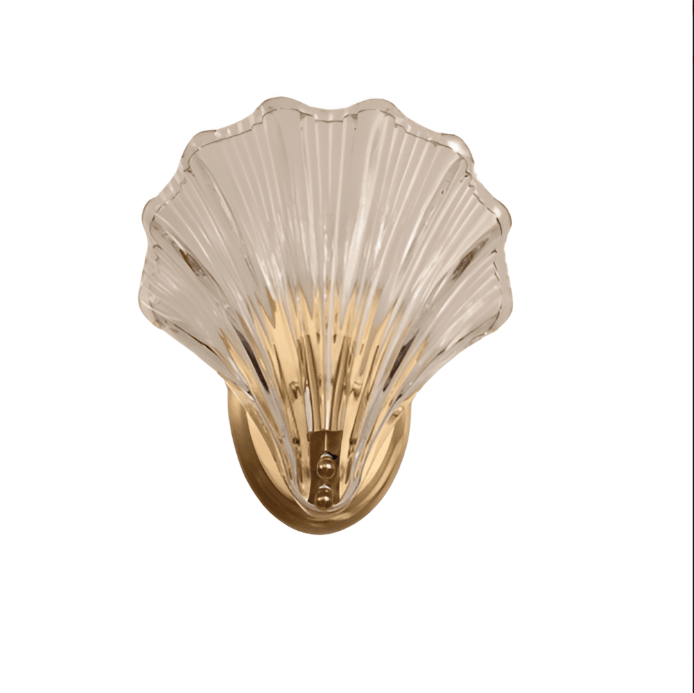 Décoration lumineuse: applique murale en verre soufflé, design côtier et minimaliste.