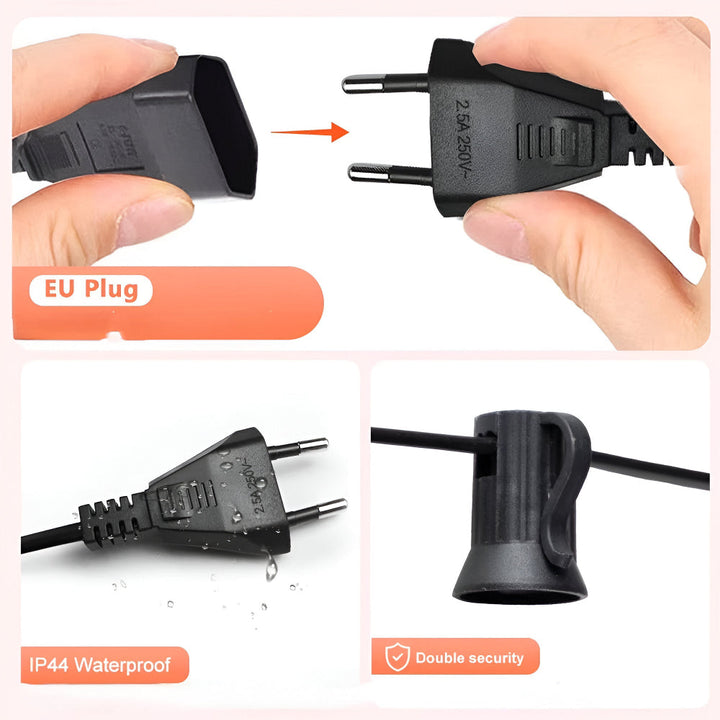 Guirlande lumineuse extérieure G40, parfaite pour le jardin, le patio, le balcon et les événements.