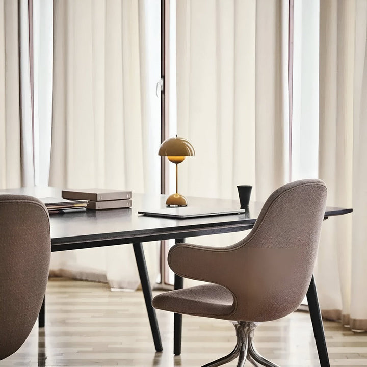 Éclairage d'ambiance moderne champignon, lampe de table rechargeable pour salon.