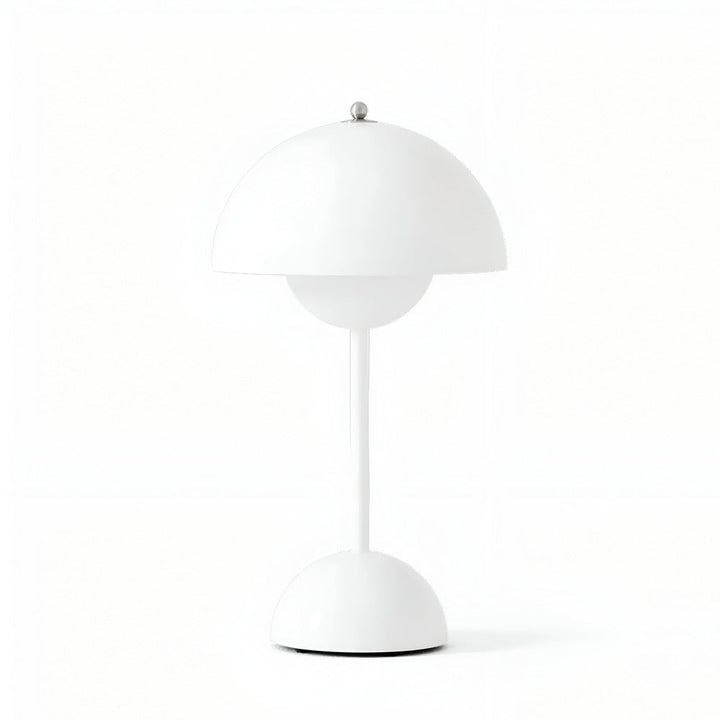 Lampe de table LED champignon rechargeable, idéale comme veilleuse ou éclairage d'appoint.