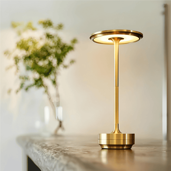 Lampe rechargeable sans fil avec contrôle tactile, éclairage LED pour table et décoration d'intérieur.