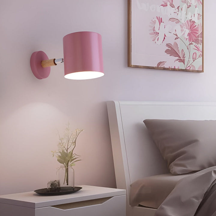 Applique scandinave pastel, design moderne, éclairage d'ambiance pour chambre à coucher.