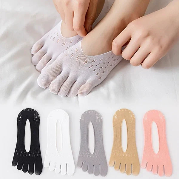 Chaussettes orthopédiques unisexes à bout ouvert, respirantes pour confort optimal et soulagement des pieds douloureux.