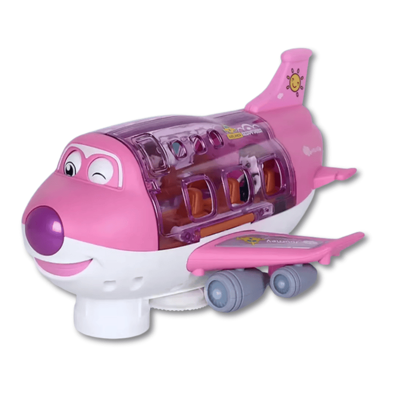 Avion jouet interactif et lumineux pour enfants, cadeau de Noël ou anniversaire, jeu éducatif garçons filles.