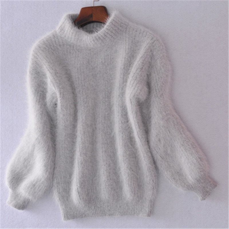 Pull doux et élégant pour femme, idéal pour l'hiver, confort assuré.