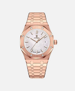 Argent glacé - Or rose