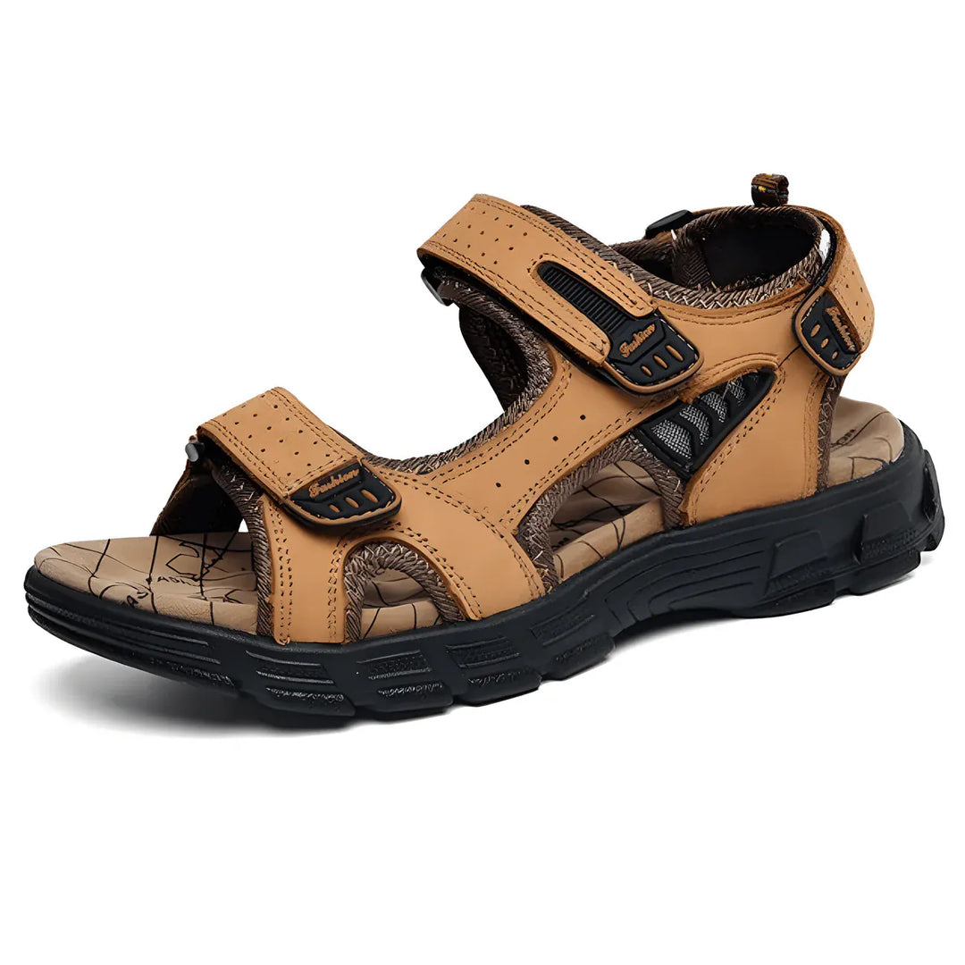 Sandales orthopédiques confortables pour hommes, idéales été, soutien voûte plantaire optimal.