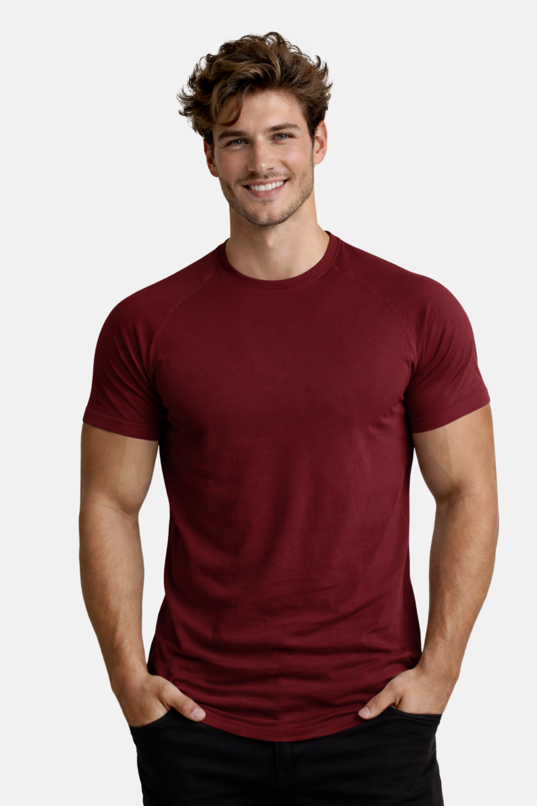T-shirt basique homme Stefan. Essentiel décontracté à manches courtes et col rond pour un style quotidien confortable.