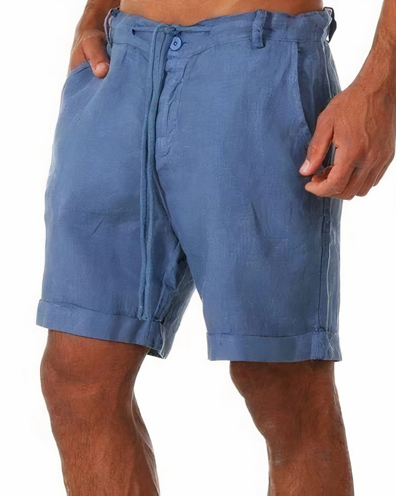 Short homme Iven polyvalent pour l'été. Style décontracté pour plage, ville et loisirs. Léger.