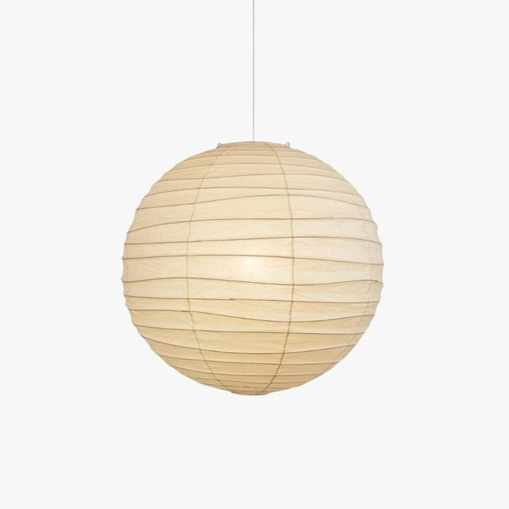 Luminaire suspension design beige en tissu, éclairage chaleureux, parfait pour décoration intérieure.