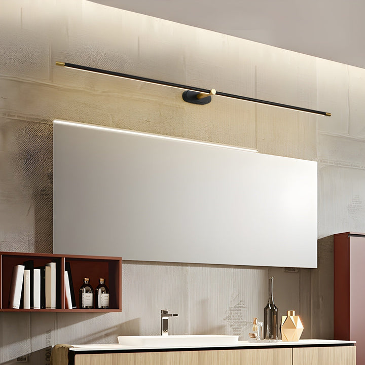 Lampe murale LED linéaire rechargeable USB, tactile, sans fil. Éclairage ajustable pour placard, miroir ou salon.