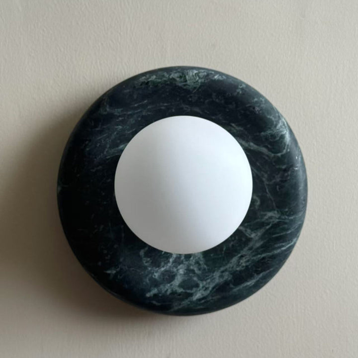 Applique murale en marbre et verre. Éclairage LED G9. Créatrice d'atmosphère.