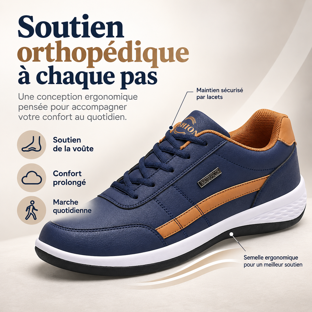 Chaussures légères homme Rocky avec lacets, style et confort orthopédique assuré.