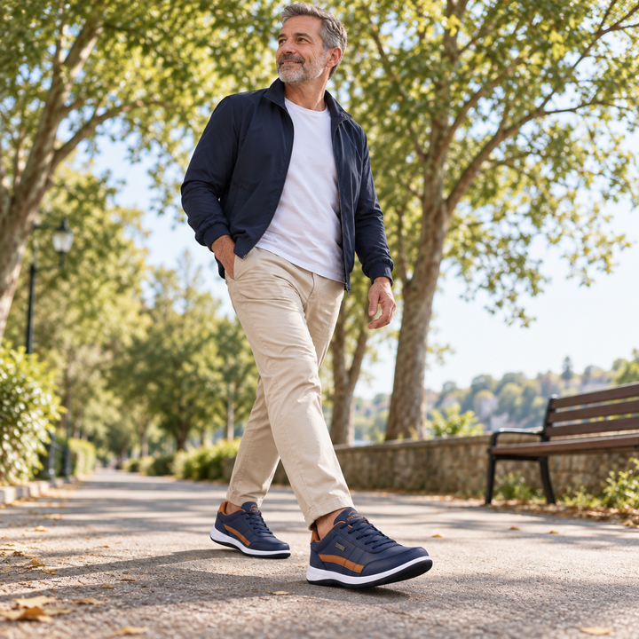 Chaussures confortables homme Rocky, orthopédiques et légères pour un usage quotidien polyvalent.