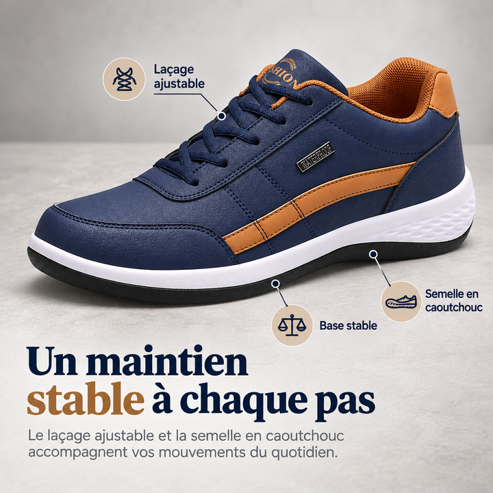 Chaussures orthopédiques homme Rocky offrant confort et bien-être optimal pour la marche.