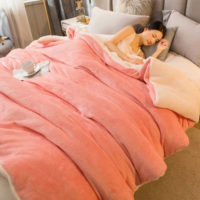 Essentiel hivernal : housse de couette polaire réversible, chaleur et réconfort garantis à la maison.