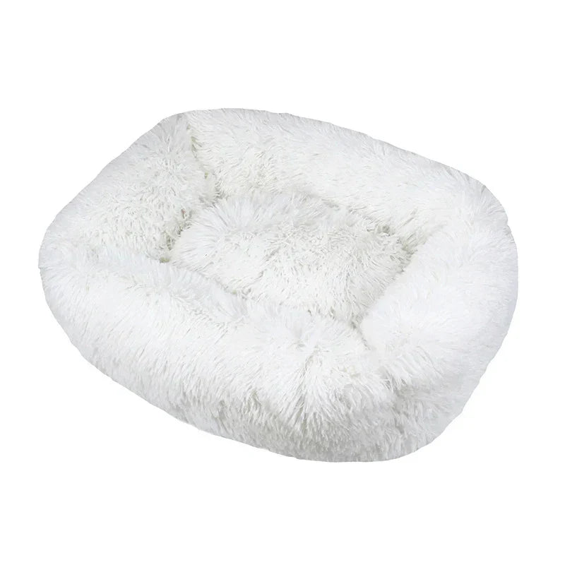 Lit animal Deluxe gris, anti-dérapant, offre un confort ultime et douillet.