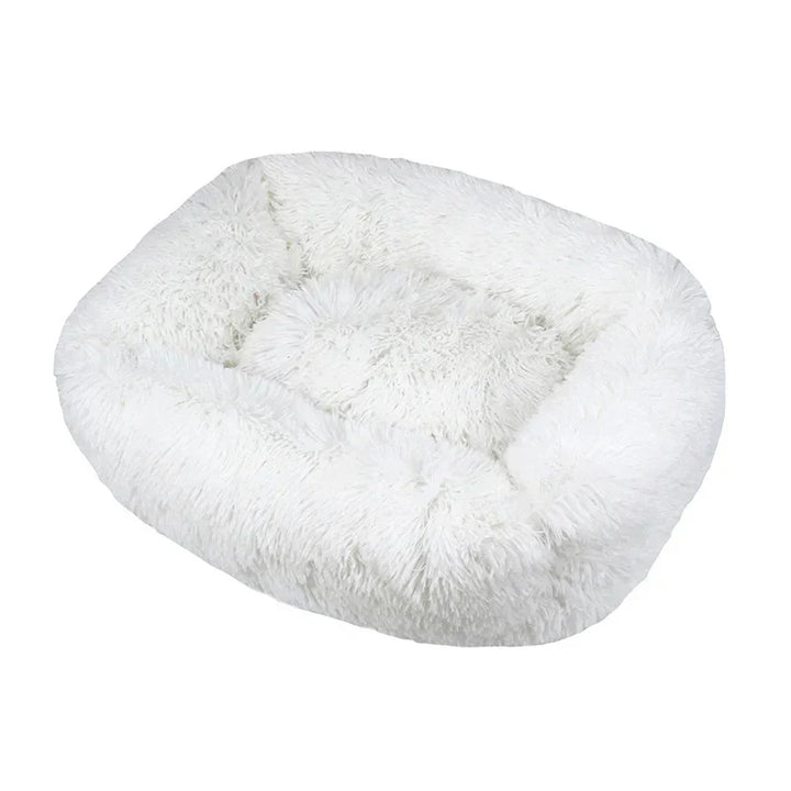 Lit animal Deluxe gris, anti-dérapant, offre un confort ultime et douillet.