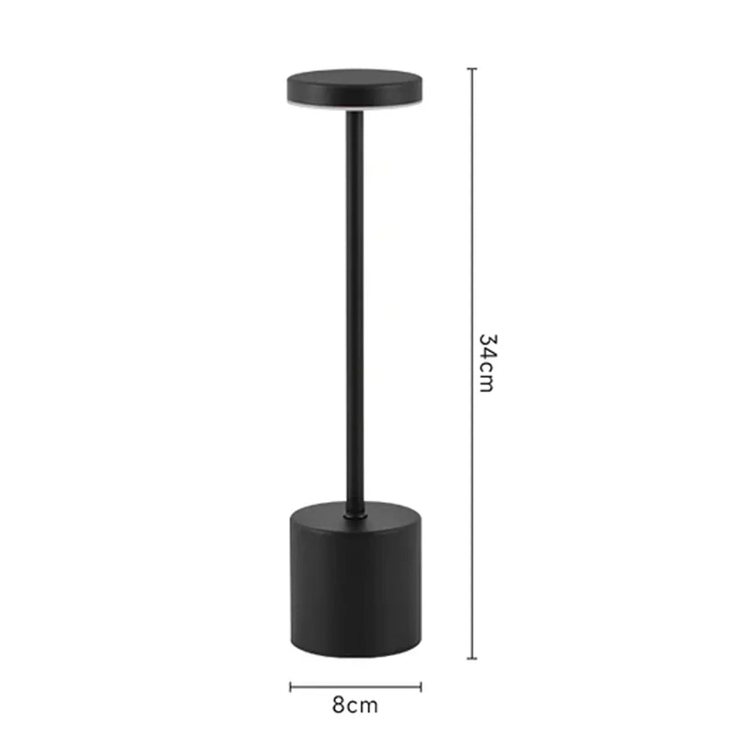 Lampe de table LED rechargeable tactile, lumière d'ambiance pour soirées en extérieur.