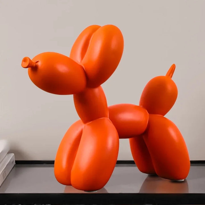 Objet décoratif chien ballon en résine PawElegance. Finition brillante, design épuré scandinave pour un look chic.