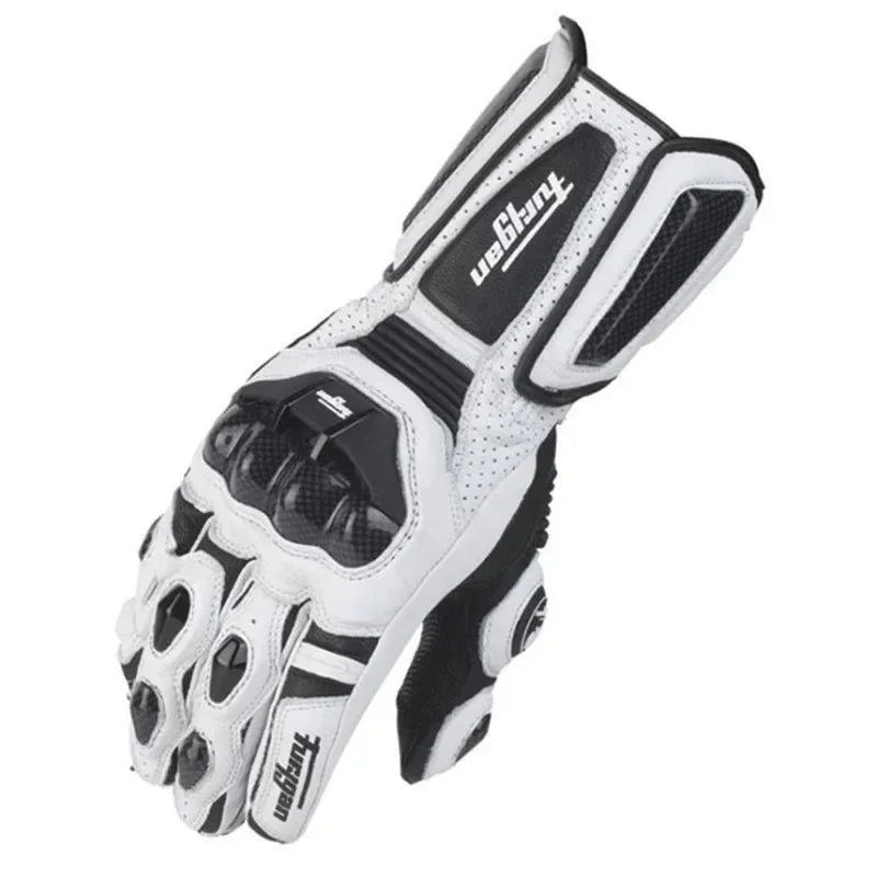 Gants moto carbone avec protection renforcée, compatibles écran tactile, idéaux pour la conduite toutes saisons.
