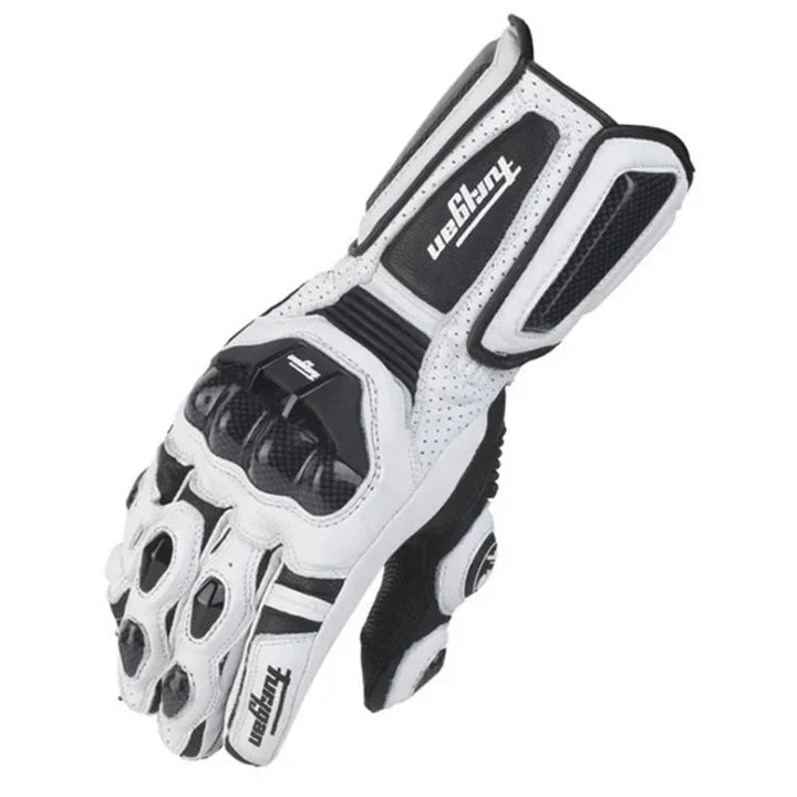 Gants moto carbone avec protection renforcée, compatibles écran tactile, idéaux pour la conduite toutes saisons.