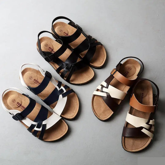 Chaussures orthopédiques femme : sandales mode avec straps réglables pour un ajustement personnalisé et soutien.