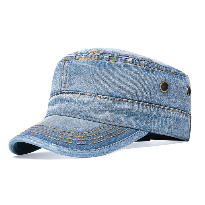 Accessoire mode homme, casquette militaire en coton camouflage, ajustable et résistante.