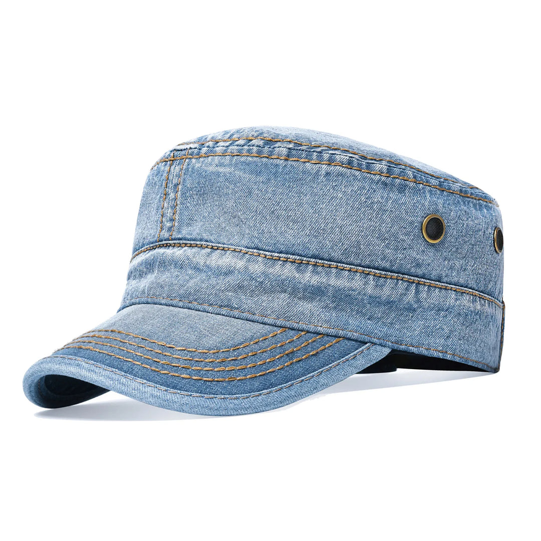 Casquette workwear homme, coton kaki, ajustable, idéale pour le plein air et la mode.
