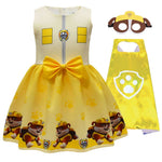 Robe Masque Cape : Jaune