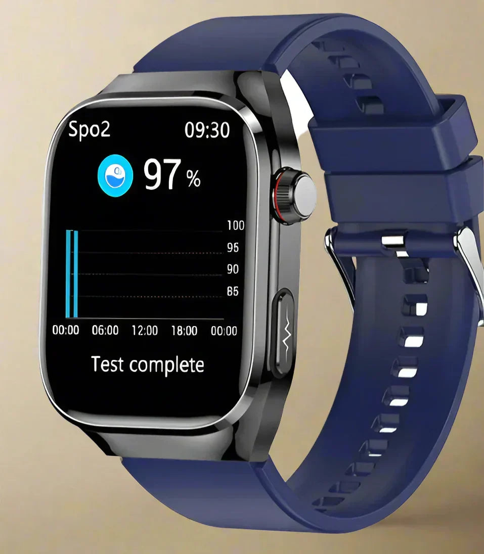Gadget technologique: Montre connectée Bluetooth avec ECG et mesure du sucre sanguin instantanée.