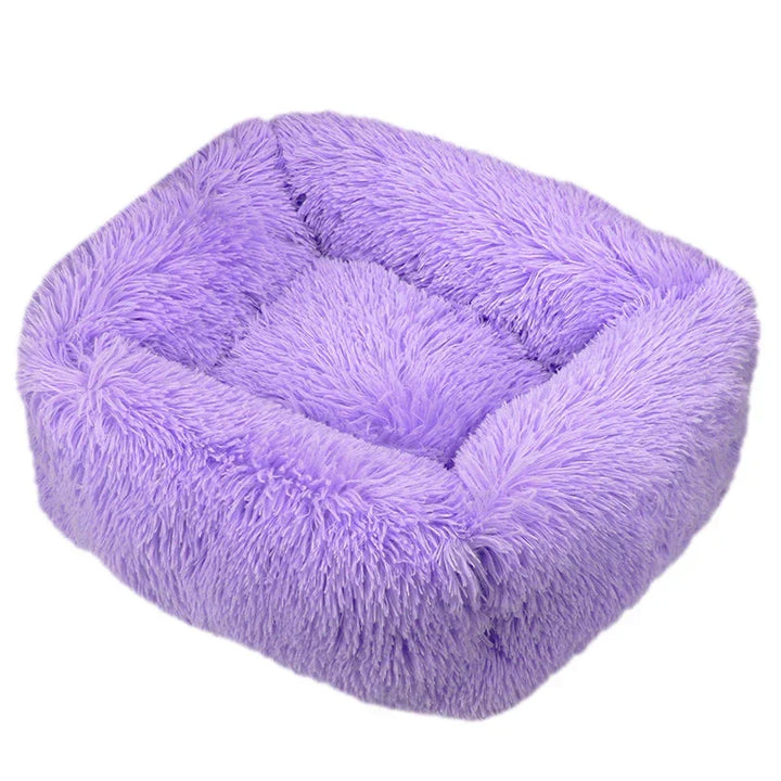 Maison animal : lit chien et chat en peluche douce, lavable et résistant.