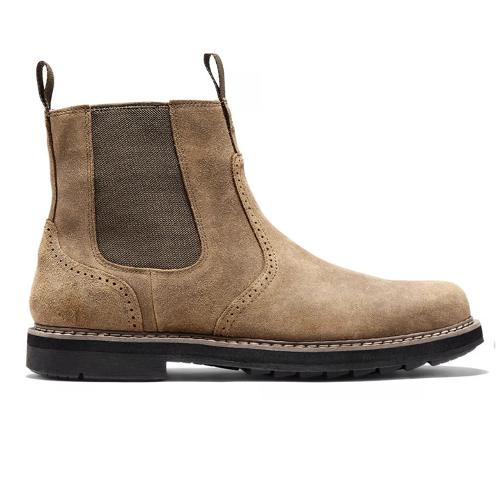 Bottines homme Chelsea Penrose en cuir, élégantes et confortables avec fermeture éclair. Idéales pour l'hiver chic.