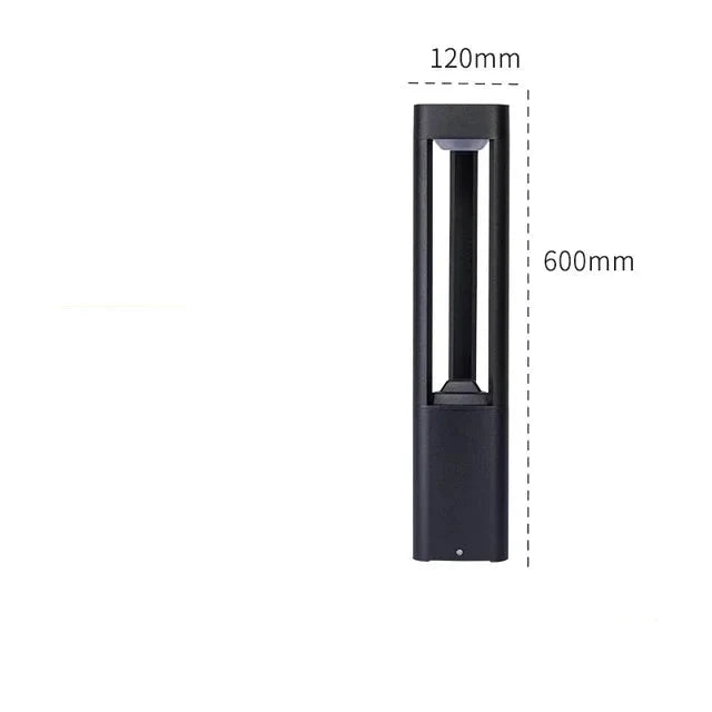 Lampe de jardin LED en aluminium, éclairage extérieur moderne et durable, indice de protection IP65.