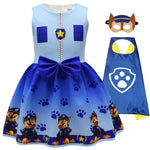 Robe Masque Cape : Bleu