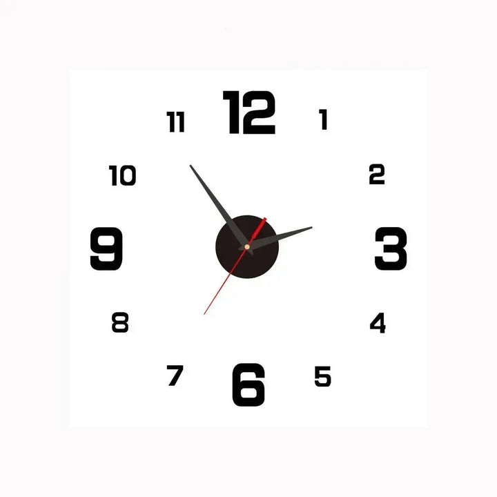 Magnifique horloge murale ronde avec cadran décoratif et grands chiffres, style moderne et élégant.