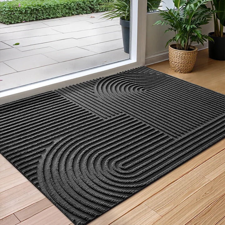 Paillasson durable et facile d'entretien, antidérapant et absorbant. Conçu pour toutes les entrées intérieures/extérieures.
